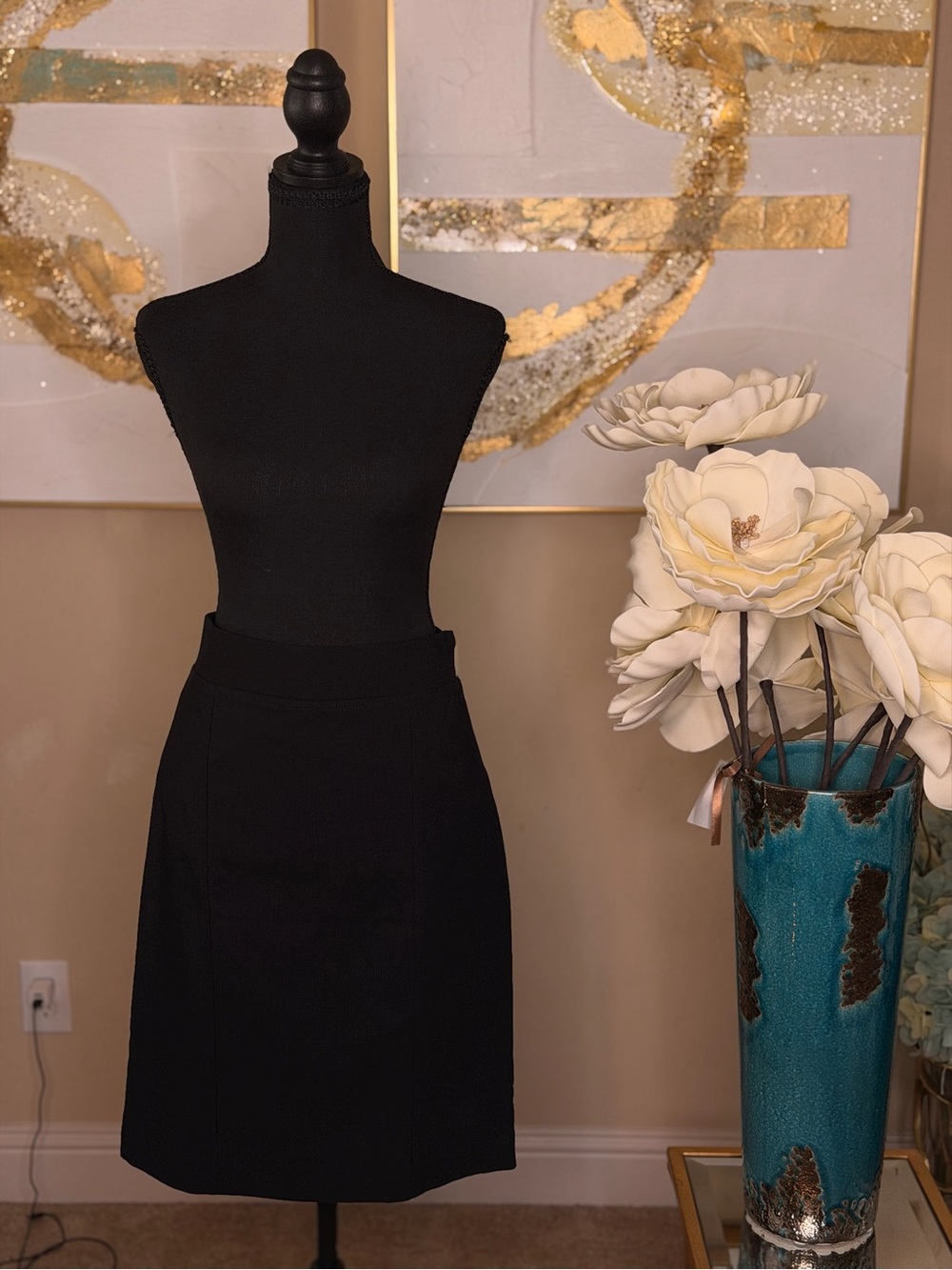 Dalia Black Pencil Skirt